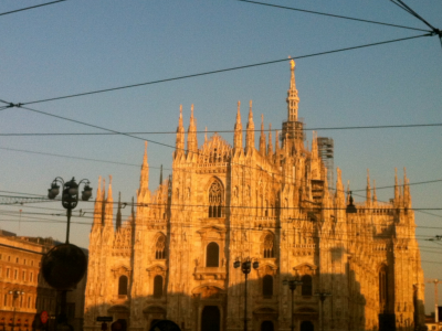 Milano, Duomo. Tarde de outono.
